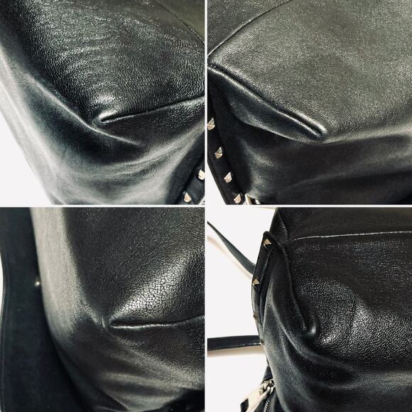 Marc Jacobs Paradise Baxter Luxury Lambskin Leather Black Crossbody Silver Studs - Picture 12 of 12